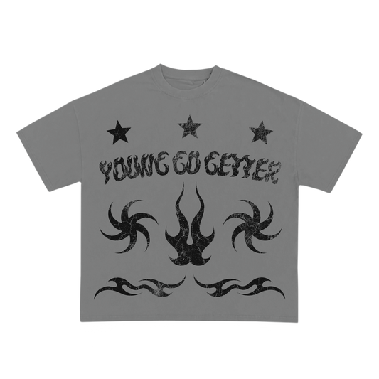 YGG SUPERSTAR T-SHIRT(GREY)