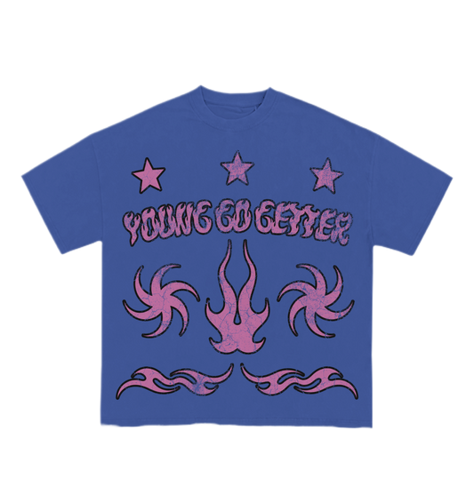 YGG SUPERSTAR T-SHIRT(BLUE)